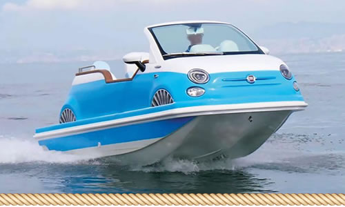 La barca iconica ispirata alla FIAT 500